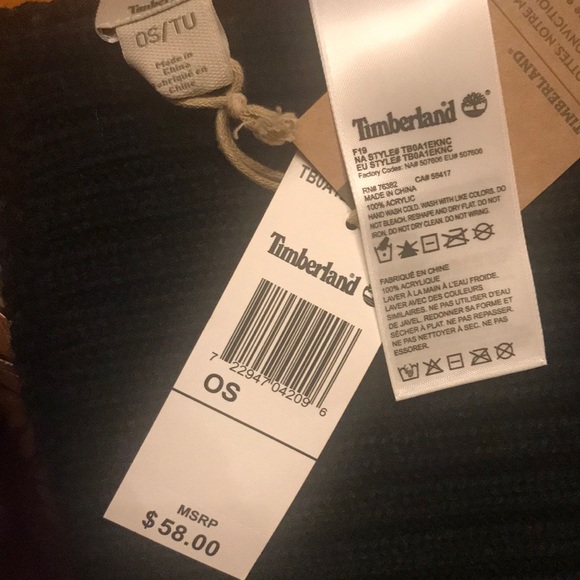 NWT Timberland Men’s reversible scarf - Picture 5 of 5